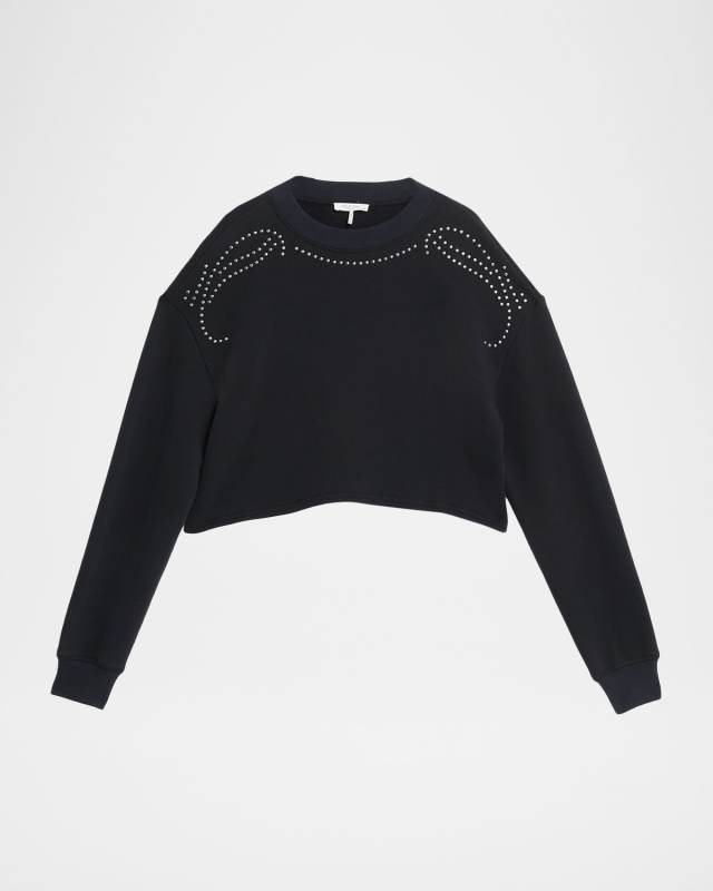 Cropped Vintage Terry Sweatshirt